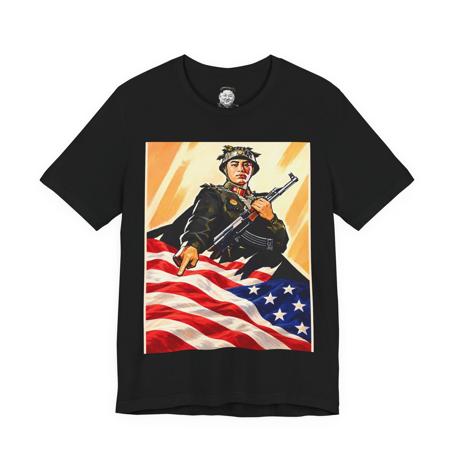 Soldier American Flag - Tee - Image 5