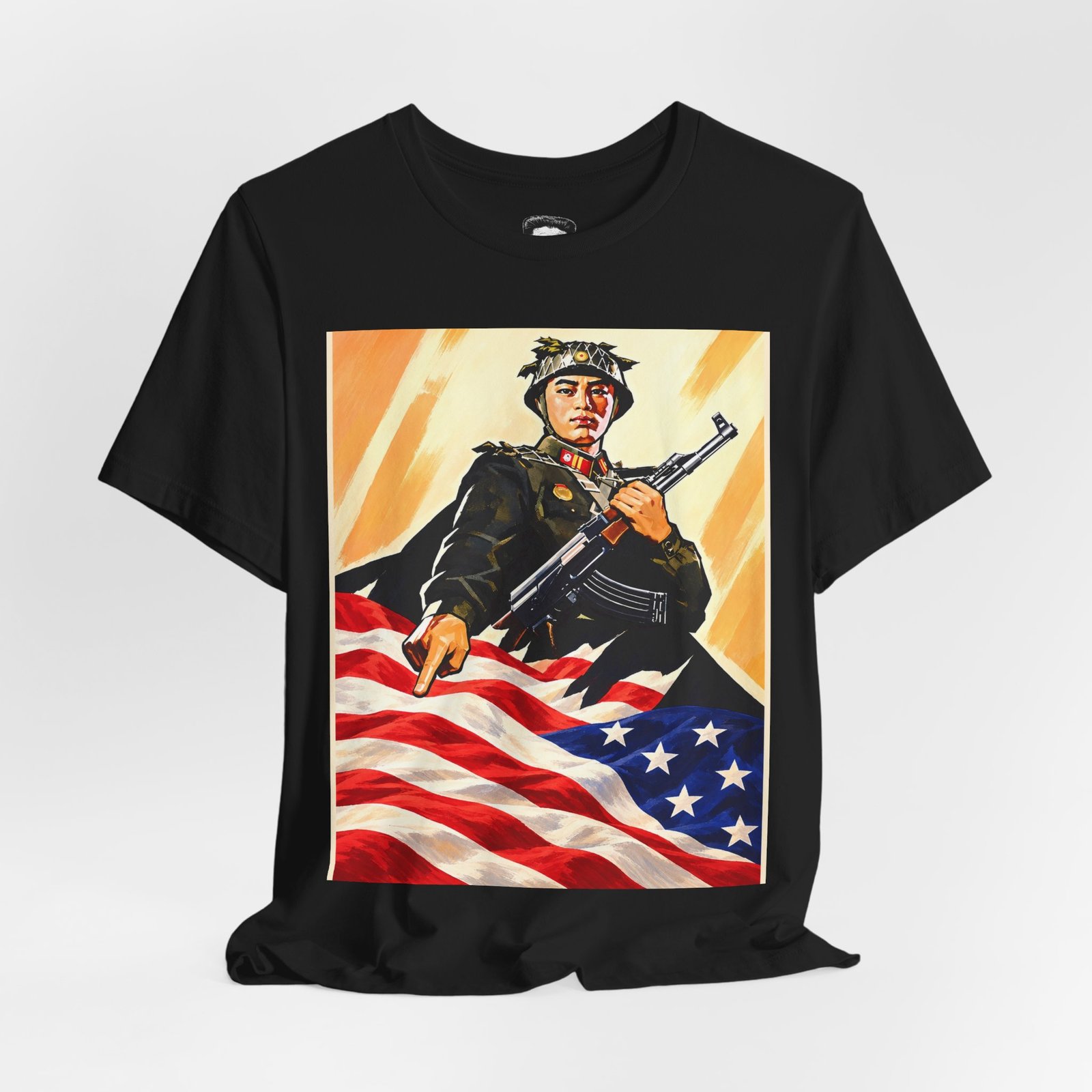 Soldier American Flag - Tee - Image 8
