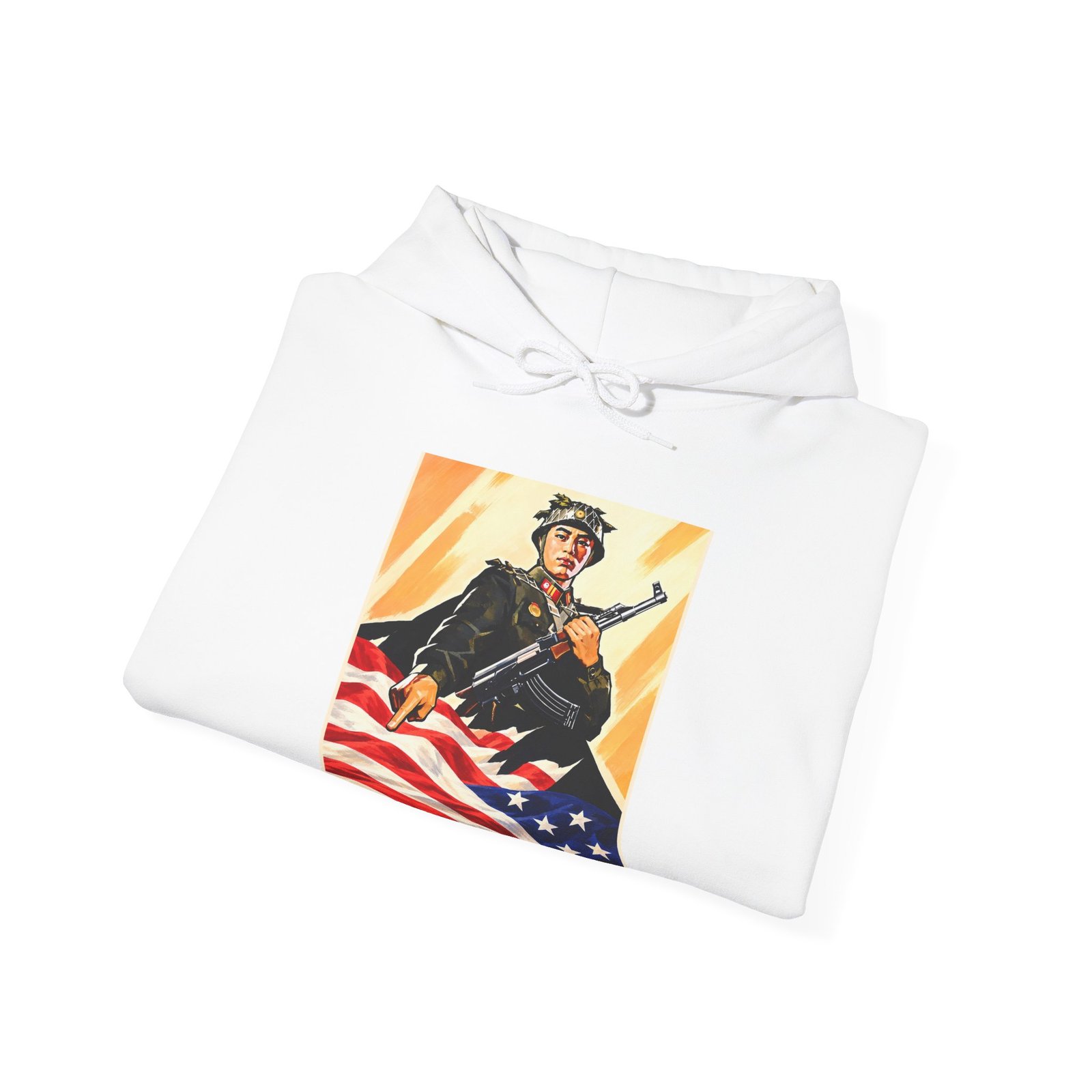 Soldier American Flag - Hoodie - Image 4