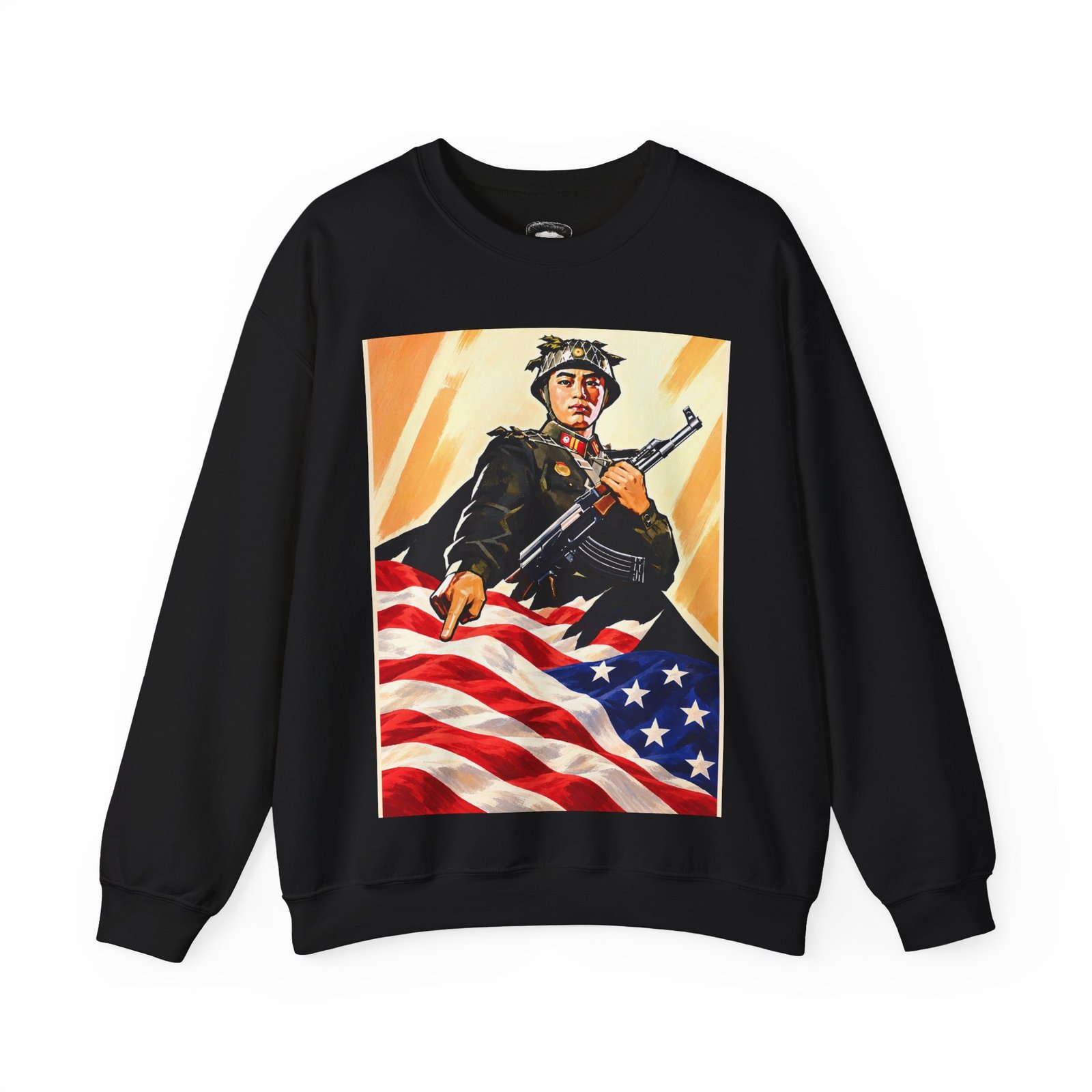 Soldier American Flag - Sweatshirt - Image 5