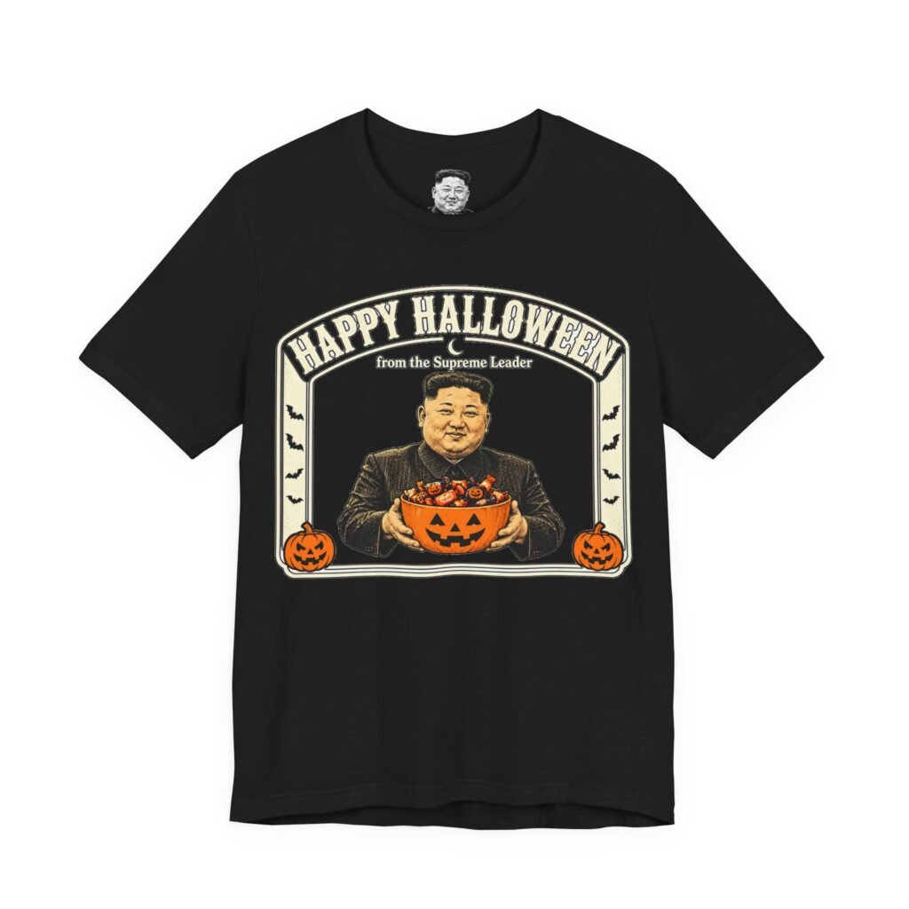 Happy Halloween from the Supreme Leader - White Badge Unisex Tee