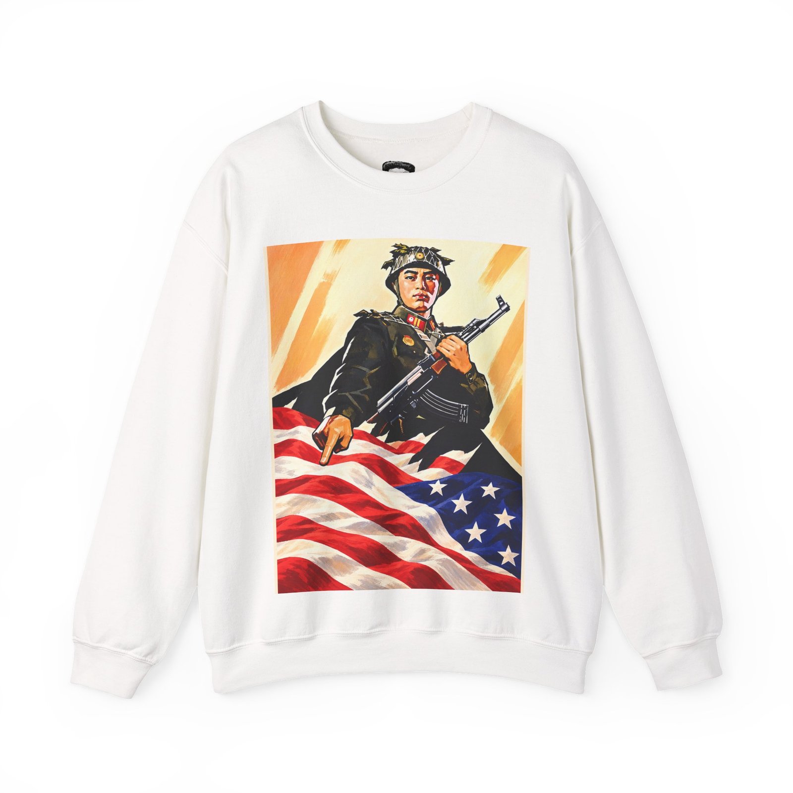 Soldier American Flag - Sweatshirt