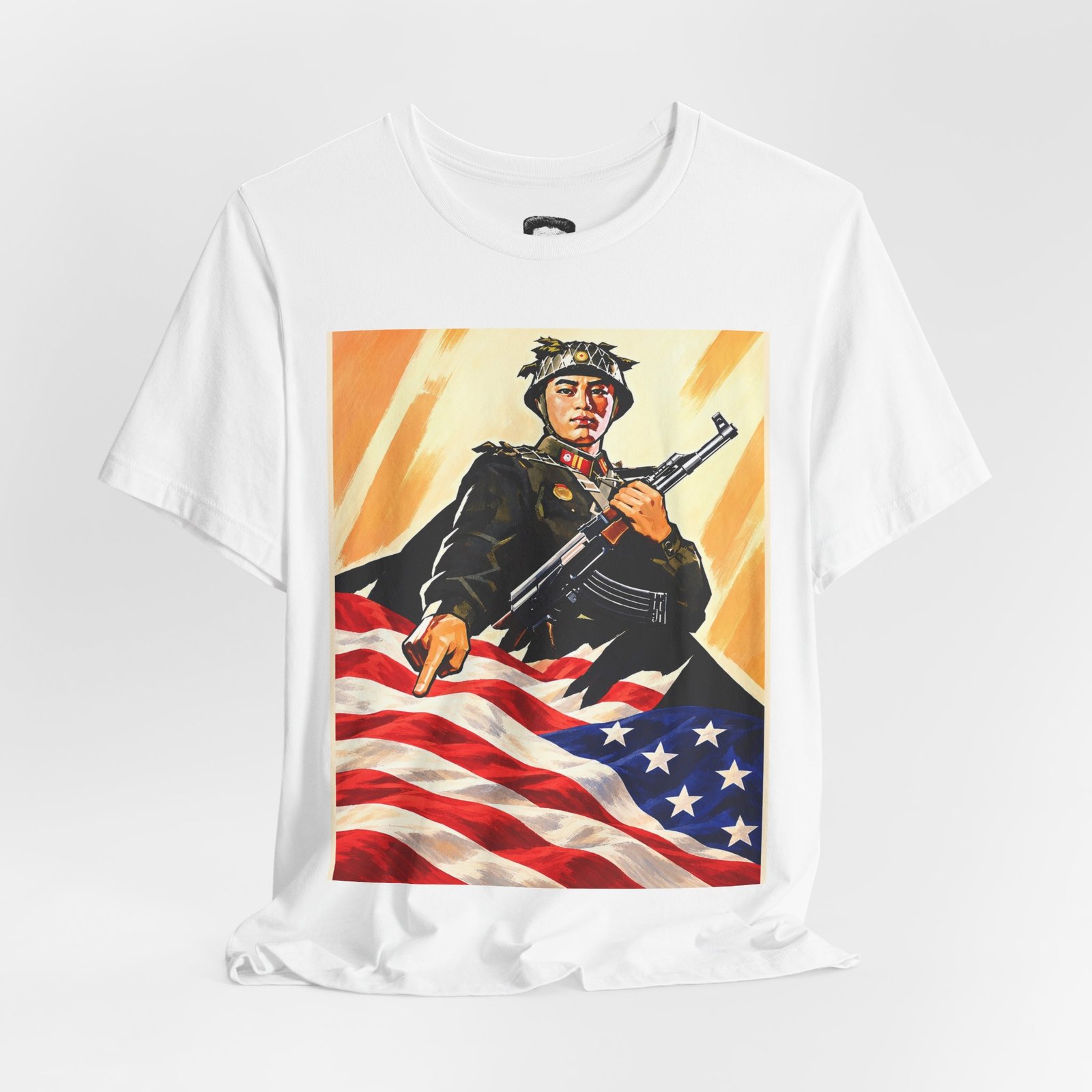 Soldier American Flag - Tee - Image 4