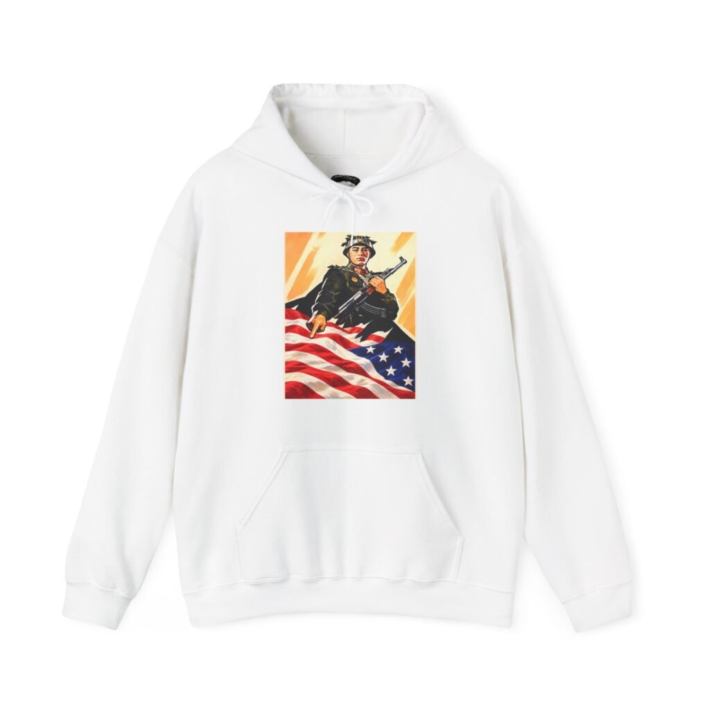 Soldier American Flag - Hoodie
